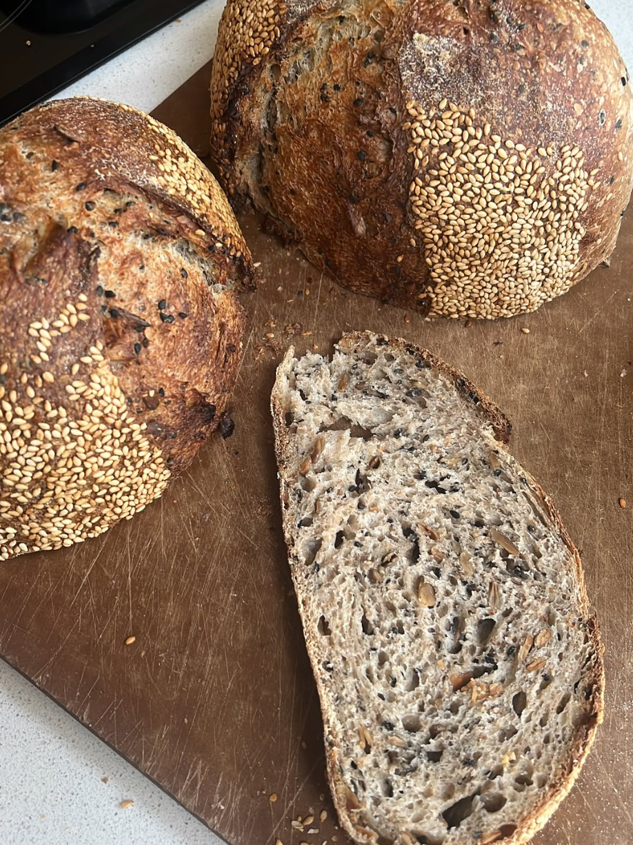 Sunflower and Sesame Sourdough