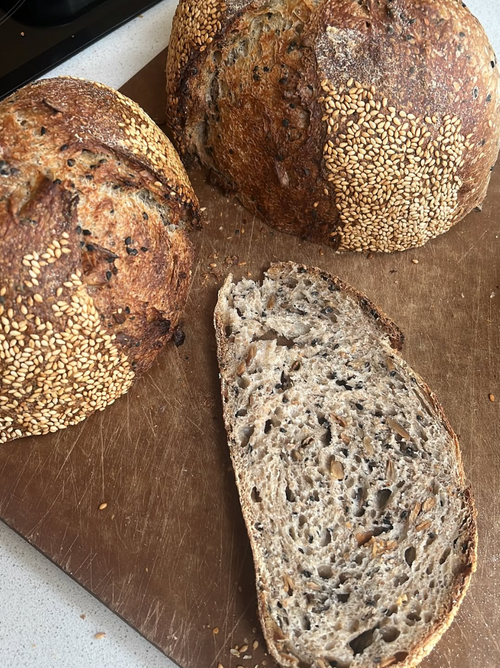 Sunflower and Sesame Sourdough