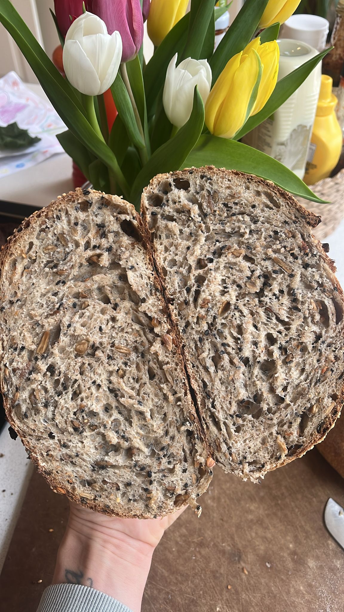 Sunflower and Sesame Sourdough